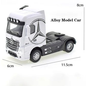 تریلی حمل خودرو سفید مدل بنز آکتروس 1:50 Trailer Model Benz Actros_اسباب بازی